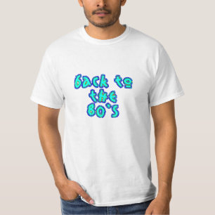 Blauwgroen terug naar de jaren '80 t-shirt