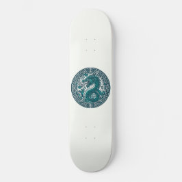 Blauwgroen tijgercirkel skateboard