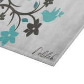 Blauwgroen trekvogels — Aangepast snijvlak Snijplank (Hoek)