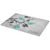 Blauwgroen trekvogels — Aangepast snijvlak Snijplank (Hoek)