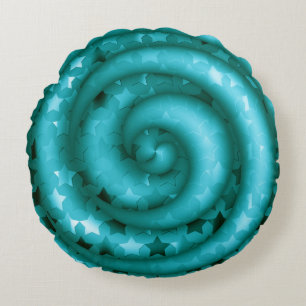 Blauwgroen trillingen rond de loods kussen