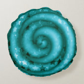 Blauwgroen trillingen rond de loods rond kussen (Achterkant)