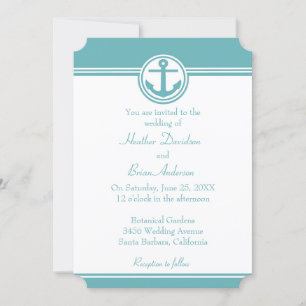 Blauwgroen uitnodiging tot het indienen van ankerh