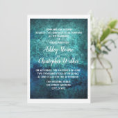 Blauwgroen uitnodiging tot het indienen van een ma (Staand voorkant)