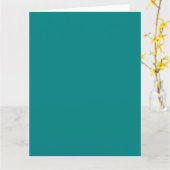 Blauwgroen vaste kleur kaart (Gele Bloem)