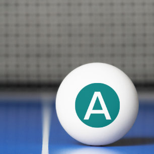 Blauwgroen vaste kleur pingpongballen