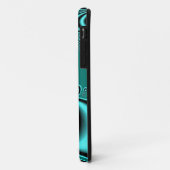 Blauwgroen verdraaid Case-Mate iPhone case (Achterkant/links)