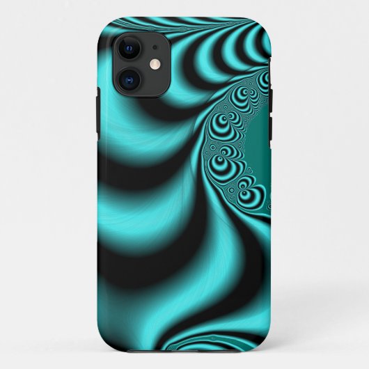 Blauwgroen verdraaid Case-Mate iPhone case (Achterkant)