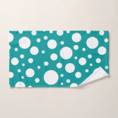 Blauwgroen vlekken badhanddoek set bad handdoek (Handdoek)