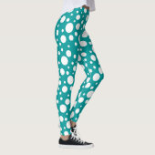 Blauwgroen Vlekken Leggings (Rechts)