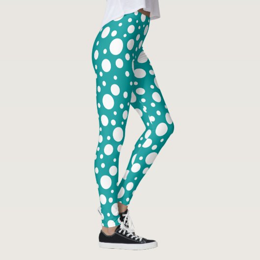 Blauwgroen Vlekken Leggings (Rechts)