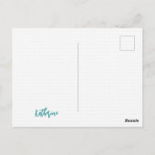 Blauwgroen voel ik Briefkaart (Achterkant)