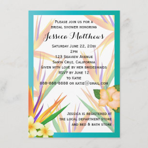 Blauwgroen vogel van het Paradise Vrijgezellenfees Kaart