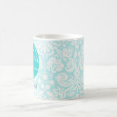 Blauwgroen volleybal koffiemok (Center)