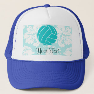 Blauwgroen volleybal trucker pet