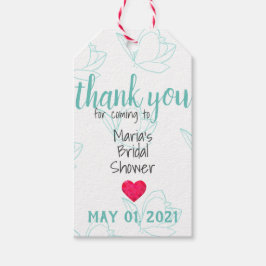 Blauwgroen Vrijgezellenfeesten Labels met Twine Cadeaulabel