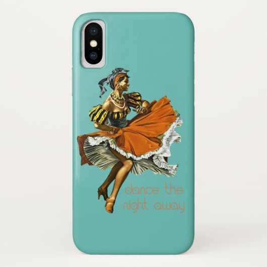 Blauwgroen Vrouw Dancer Case-Mate iPhone Case (Achterkant)
