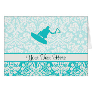 Blauwgroen Wakeboarder