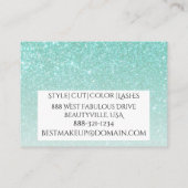 Blauwgroen waterloopgradiënt visitekaartje (Achterkant)