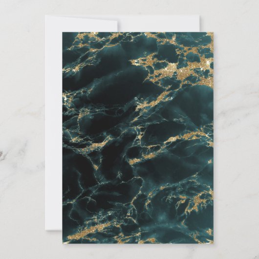 Blauwgroen Waterverf Geode BarefootBride™ (Achterkant)