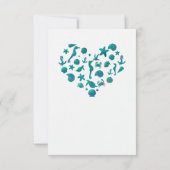 Blauwgroen Waterverf Tabelnummerkaarten voor batch Kaart (Achterkant)