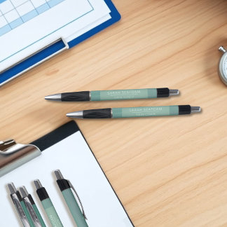 Blauwgroen Waterverf zwaait met moderne zwemcoach Pen