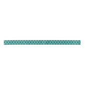 Blauwgroen wervelpatroon 1,5 inch lint (Voorkant)
