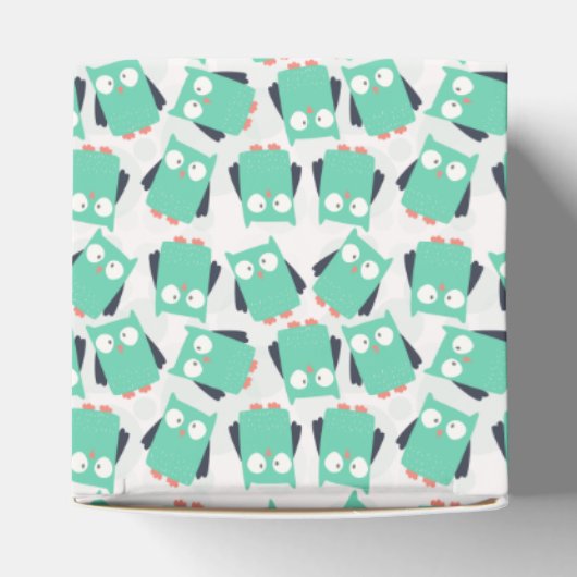 Blauwgroen Whimsical Ownership Bedankdoosjes (Bovenkant)