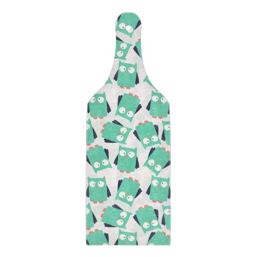 Blauwgroen Whimsical Ownership Snijplank (Voorkant)