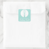 Blauwgroen Whisk Silhouette Kitchen Labels (Tas)