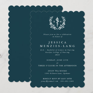 Blauwgroen/wit geregistreerd verpleegkundige Ascle Kaart