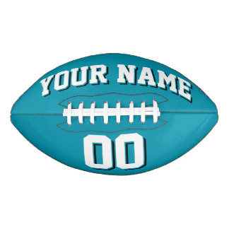 BLAUWGROEN WITTE EN ZWARTE aangepaste Football
