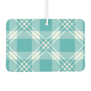 Blauwgroen witte plaid - luchtverfrisser