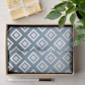 Blauwgroen witte tribal Aztec Tissuepapier (Geschenk)