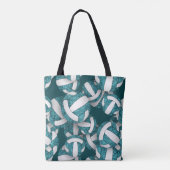 blauwgroen witte volleybal einde seizoen team gesc draagtas (Achterkant)