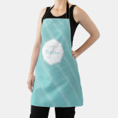 Blauwgroen Zand Ripples Persoonlijk Schort (Insitu)