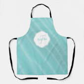 Blauwgroen Zand Ripples Persoonlijk Schort (Voorkant)