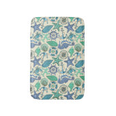 Blauwgroen Zee dierentuin Badmat (Voorkant Verticaal)