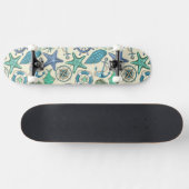 Blauwgroen Zee dierentuin Skateboard (Horizontaal)