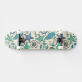 Blauwgroen Zee dierentuin Skateboard (Horizontaal)
