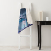 *~* Blauwgroen Zee Ocean Agate Celestial GLITTER A Sherpa Deken (In situ)