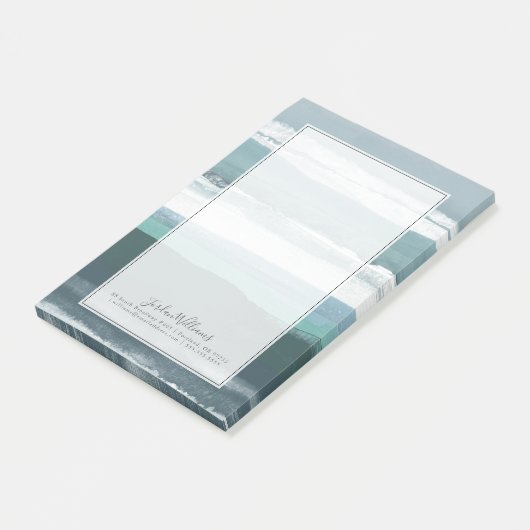 Blauwgroen Zee Post-it® Notes (Schuin)