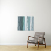 Blauwgroen Zee Wandkleed (In Situ (horizontaal))