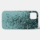 Blauwgroen Zeemeermin Glitter #4 (Faux Glitter) #a Case-Mate iPhone Case (Achterkant (horizontaal))