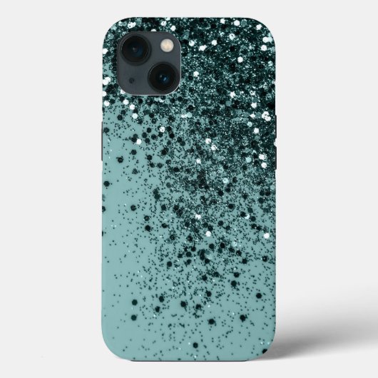 Blauwgroen Zeemeermin Glitter #4 (Faux Glitter) #a Case-Mate iPhone Case (Achterkant)