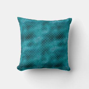 Blauwgroen Zeemeermin Sparkle Kussen