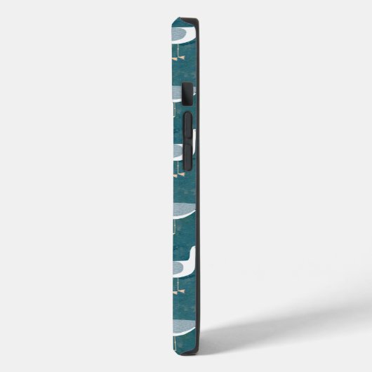 Blauwgroen zeemleder Case-Mate iPhone case (Achterkant / Links)