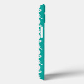 Blauwgroen zeepaardpatroon 1 Case-Mate iPhone case (Achterkant / Rechts)
