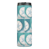 Blauwgroen zeesterren en Zanddollarstrand Thermosbeker (Achterkant)