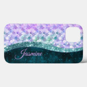 Blauwgroen zilverappelmolen Case-Mate iPhone case (Achterkant (horizontaal))